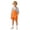 Q72-Orange, variant on Kids Overalls Shorts Boys Twill Shortalls Solid Color Sleeveless Jumpsuit Shorts Summer Bib Overall Shorts With Pockets School Play Wear 4-5 Years