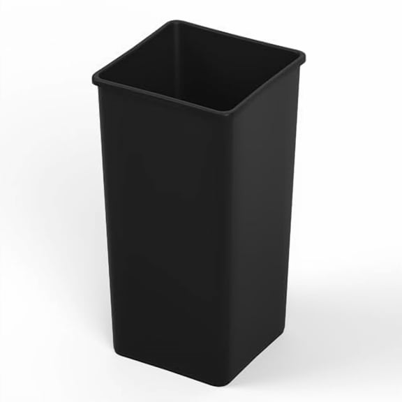 50 Gallon Black Square Commercial Trash/Garbage Can | Restaurant Kitchen Outdoor Office School$$Household Cleaning Products & Supplies