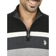 thumbnail image 3 of U.S. Polo Assn Men's Chest Striped Quarter Zip Sweater, 3 of 3