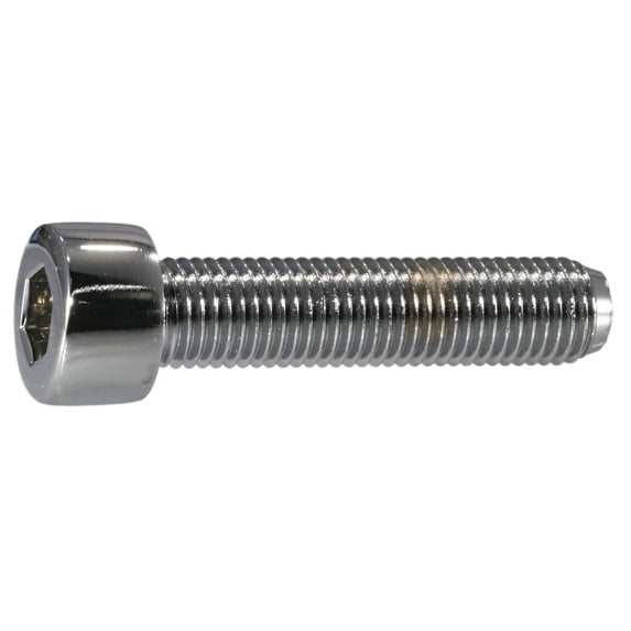 8mm-1.0 x 35mm Chrome Class 12.9 Smooth Head Hex Socket Cap Screws (10 pcs.)