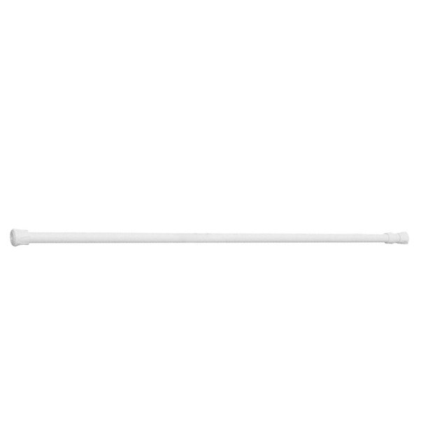 Barras de cortina de ducha colgantes de baño extensibles ajustables de 1,3 cm de diámetro, colgador de barra de poste telescópico para armario Almacenamiento y organización del hogar 18-27cm Kearding HA001463-01