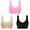 Beige, variant on Sports Bras High Impact Sports Bras For Women Three Piece Bra Women's Underwire Yoga Bra Large Breasts Small Seamless Double Layer Bra Yoga Sports Bra Wireless Bras Comfortable Bras Beige S