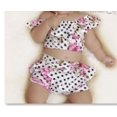 thumbnail image 1 of Nouveau-né Bébé Filles Imprimé Floral Polka-dot Tops + Tutu Shorts Été 2Pcs Tenues, 1 of 3
