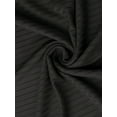 thumbnail image 6 of DARING DIVA Women's Ribbed Knit Round Neck Short Sleeve Pajamas Set L Black, 6 of 7