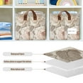 thumbnail image 4 of Yayeee Foldable Storage Basket for Shelves with Handles Set of 2 Waterproof Cloth Bins, Lace and Floral, 4 of 7