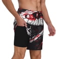 thumbnail image 2 of Balery Fierce Red Viper Graphic Art Bañador para hombre, shorts de playa de secado rápido con entrepierna y forro de compresión-Medium, 2 of 6