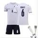 thumbnail image 1 of Nueva camiseta de fútbol para niños 2021/2022 6 # Verratti 17 # Immobile Football Jerseys Suit Shorts/calcetines Set-6 White-28 BmatwkZeng Bmatwk Jersey, 1 of 2