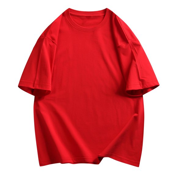 M-5X Plus Size T Shirts for Men Short Sleeve Crewneck Tees Tops Mens Casual Solid Color Pullover Slim Basic Loungewear Workout Tshirts Shirt