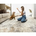 thumbnail image 4 of x Area Rug Living Room Rugs - Washable Neutral Modern Abstract Soft Thin Large Rug Indoor Floor No Slip Rug Carpet for Bedroom Under Dining Table Home Office Decor -, 4 of 8