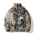 thumbnail image 3 of Sickle Novedades en Parkas Novedades en Abrigos y Chaquetas Calidez Esqueleto de Calavera Chaquetas Frías para Hombre Abrigo Frío para Hombre con Impresión 3D para Invierno, 3 of 5