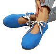 thumbnail image 4 of Willtoo Ballet Flats for Women Round Toe Lace Up Comfortable Flats , Slip On Low Heel Mary Jane Ballerina Flats Shoes Non Slip Soft Insole Casual Walking Shoes, 4 of 6