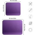 thumbnail image 3 of Purple Solid Color Dish Drying Mat Absorbent Reversible Dish Drainer Pad Tableware Mat for Kitchen Countertop Home Decoration, 16 x 18 Inch, 3 of 7