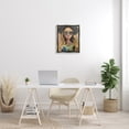 thumbnail image 4 of Stupell Industries Trendy Woman Luna Moth City Reflection Sunglasses Painting Luster Gray Floating Framed Canvas Print Wall Art, Design by Stacy Gresell, 4 of 5