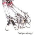 thumbnail image 4 of 20pk Top Bottom Rig Stainless Steel Wire Trace Leader w/Snap Swivel: 2 Arms, 4 of 5