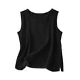 thumbnail image 4 of Diufon Linen Tank Tops for Women Summer Casual Sleeveless Cotton Linen Shirts Loose Lightweight Camisole, 4 of 6