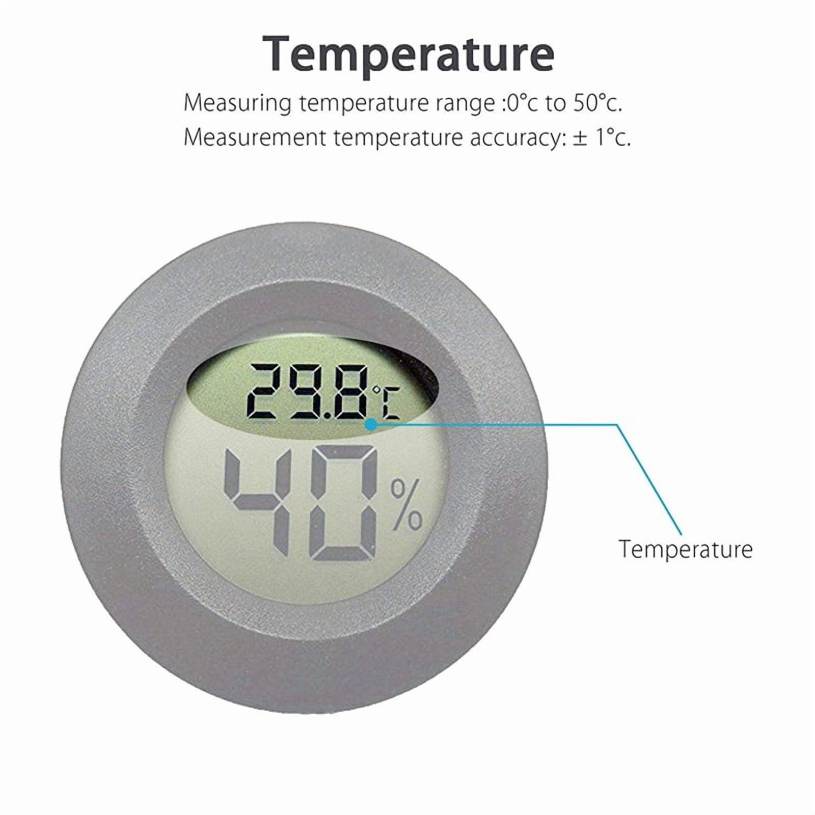 5-pack Hygrometer Thermometer Digital LCD Monitor Humidity Meter Gauge for Humidifiers Dehumidifiers ,Fast Response