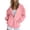 5# Pink, variant on Women's Zip Up Y2K Hoodies 2026 Spring Casual Long Sleeve Sweatshirts Fall Winter Track Jackets with Pockets Beige 3XL