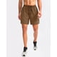 thumbnail image 2 of Pantalones cortos para correr Pudolla para hombre, entrenamiento atlético, marrón 3XL, 2 of 7