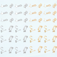 thumbnail image 1 of 32Pcs 2 Colors 2 Sizes Clip-on Earring Converters 304 Stainless Steel Clip-on Earring Findings 12/20.5mm Long Non Pierced Earrings Findings Ear Clips Earring Components for Earring Making, 1 of 5