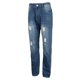 thumbnail image 3 of de mezclilla rasgados lavados retro para estudiantes de conductores de motociclistas 32 Salvador Pantalones vaqueros rasgados, 3 of 7