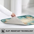 thumbnail image 2 of 1pc Seashell Absorbent Non-Slip Bathroom Thickened Flannel Rug Decor,Soft,Quick Drying,Suitable For Indoor/outdoor Use,Bathrooms,Bedrooms,Kitchens,Terrace,Laundry Rooms,16"x24", 2 of 7