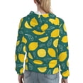 thumbnail image 2 of Hoodies for Women - darkgreen Lemon leaves Comfrt Colour Drawstring Women'S Fashion Hoodies & Sweatshirts, Fall Outfits Clothes for Women 2024 Pullover with Kangaroo Pocket, 2 of 7