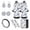 Sea Turtle Floral, variant on Jeiento Cute Paw 12 PCS Car Seat Covers Full Set Car Accessories Set with Boho Flower Steering Wheel Cover Center Console Armrest Pad Seat Belt Cover Coasters Keychains for Cars SUV Van Truck