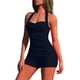 thumbnail image 2 of Traje de baño de una pieza para mujer, bikini informal y de moda de color sólido con cordones, traje de baño de moda playera para mujer, trajes de baño de una pieza para mujer, trajes de baño para muj, 2 of 5