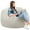 Gray, variant on Bean Bag Chair, Oversized Beanbag for Adults, Kid, Comfy Refillable Single Sofa for Living Room, Bedroom, Dorm, Dark Gray