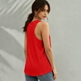 thumbnail image 4 of Women's Football Graphic Tank Tops, Women's Sleeveless Running Tank Top, Breathable Lightweight Sports Vest for Workout, Gym, Yoga, Training for Soccer Tournament 2026 Red Size: S, 4 of 5