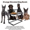 thumbnail image 5 of Cuencos Elevados para Perros Grandes con Soporte de Metal y Dos Cuencos de Acero Inoxidable 3000 ml, 5 of 5