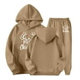 thumbnail image 4 of Byoo Little Girls Christmas Outfits Kangaroo Pocket Hoodie T Sweatpants Sets Holiday Xmas Warm Outfits for Kids, 4 of 4