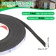 thumbnail image 2 of Uxcell 4Roll Cinta de Goma Espuma, 5/8" Ancho x 1/8" Grosor x 16.4 pies Largo Cinta de Aislamiento Autoadhesiva Burlete para Ventana Puerta Aislamiento Acústico Burlete Sello AC, Negro, 2 of 6