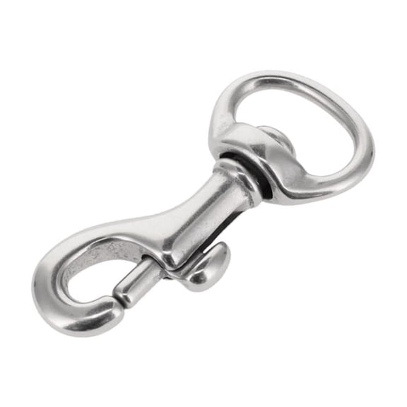 59 Nickel Matte, Swivel Bolt Snap, Solid Brass-LL, 9/16"