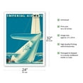thumbnail image 2 of Imperial Airways - Europe Africa India Far East Australia - Two Decker Flying Boat - Vintage Travel Poster by Mark Severin c.1936 - Bamboo Fine Art 290gsm Paper Print (Unframed) 24x32in, 2 of 4