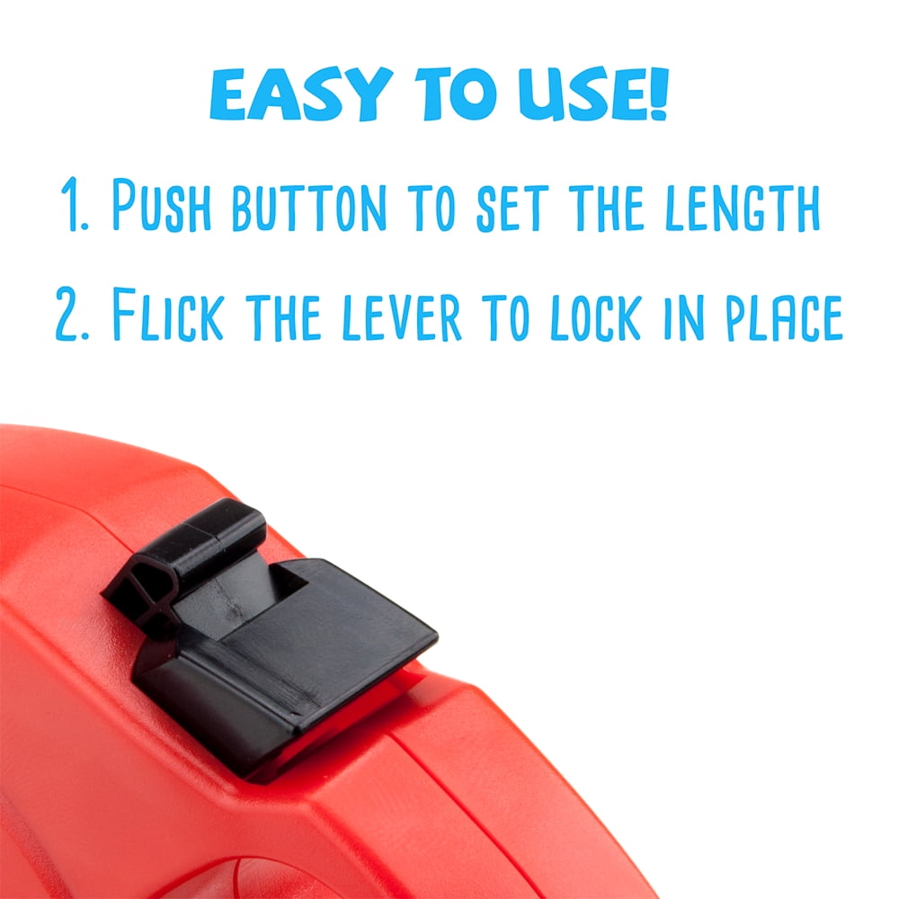 Weebo Pets 10-foot Red Extra-Small Retractable Dog Leash