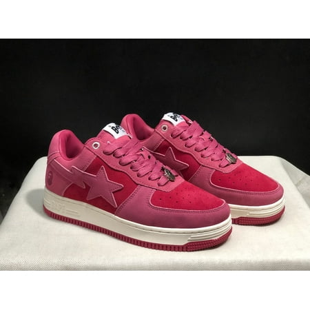 

BAPE patent camouflage suede sneakers low-top casual skate shoes street trend couple sneakers for both men and women