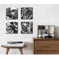 thumbnail image 5 of Black and White Motorcycle Wall Art Vintage Vehicle Pictures Wall Decor Close Up of Motorcycle Canvas Prints Modern Home Office Artwork Decorations for Mens Bedroom Boys Room Paintings, 5 of 6