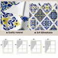 thumbnail image 5 of Swag Valance Curtains for Windows, Bohemia Style Light Filtering Kitchen Curtains with Rod Pocket, Abstract Middle Century Aztec Pattern Blue Window Treatment Valances for Living Room, 28x36 - 2 PCS, 5 of 9