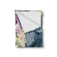 thumbnail image 2 of Abstract Soft Flannel Fleece Blanket, Colorful Butterflies Hand Drawn Springtime Natural Wildlife Detailed Illustration, Cozy Plush for Indoor and Outdoor Use, 50" x 60", Multicolor, by Ambesonne, 2 of 5