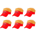 thumbnail image 1 of Trump 2024 Sombrero Con Pelo Ajustable Verano para El Hombres Mujeres () Rojo, 1 of 8