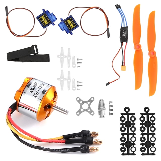 Juego de aviones RC Sailing con motor 2212 KV2200 hélice 6035 servo ESC 30A y XT60