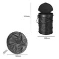 thumbnail image 4 of Yeacher Car Garbage Can Dustbin Auto Trashes Can Folding Storage Organizer Large Capacity with Lid, 4 of 7
