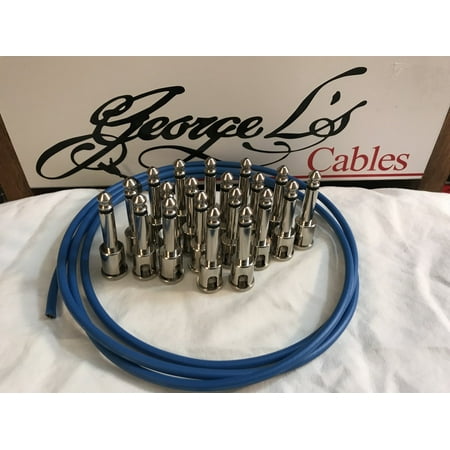 George L's IDEAL Pedalboard .155 Solderless Cable Kit 20 Plugs & 5 Foot -