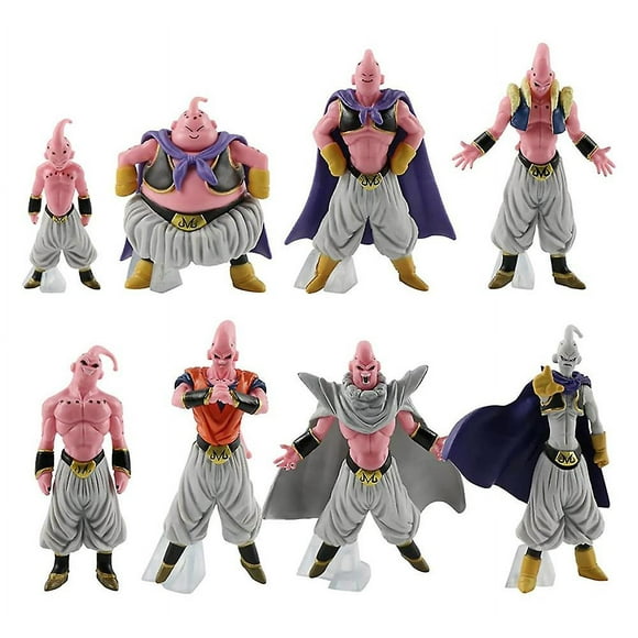 8pcs Majin Buu Figures Set, Goku Anime Classic Characters Model Toys Gift For Fans Kids Boys Girls