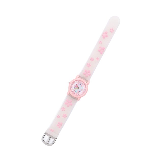 Girls Watches, Stable Colorful Cartoon Kids Watch For Over 3 Years Old White