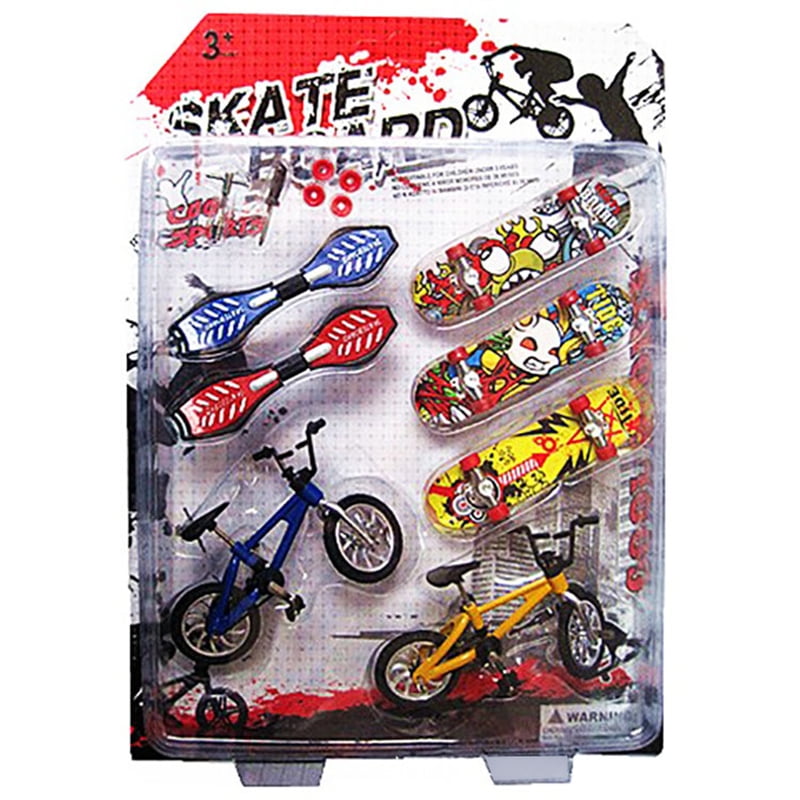 Uccdo 7Pcs/Set Fingerboard Finger Skateboard And Bmx Bike Toy For Children Kids