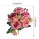 thumbnail image 3 of Ramo de rosas de seda artificial para la mesa nupcial y la decoración del hogar, 3 of 6