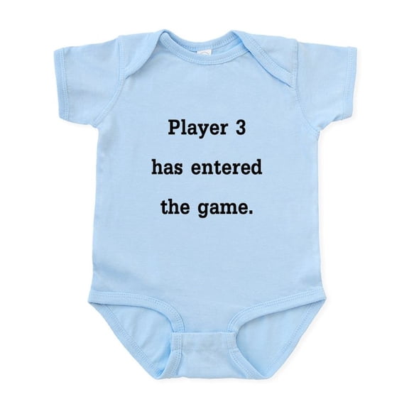 CafePress - Player 3 Has Entered The Game Body Suit - Baby Light Bodysuit, Size Newborn - 24 Months