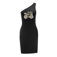 thumbnail image 4 of Vestido de verano formal simple de moda para mujer con hombros descubiertos para viajar y trabajar M, 4 of 7